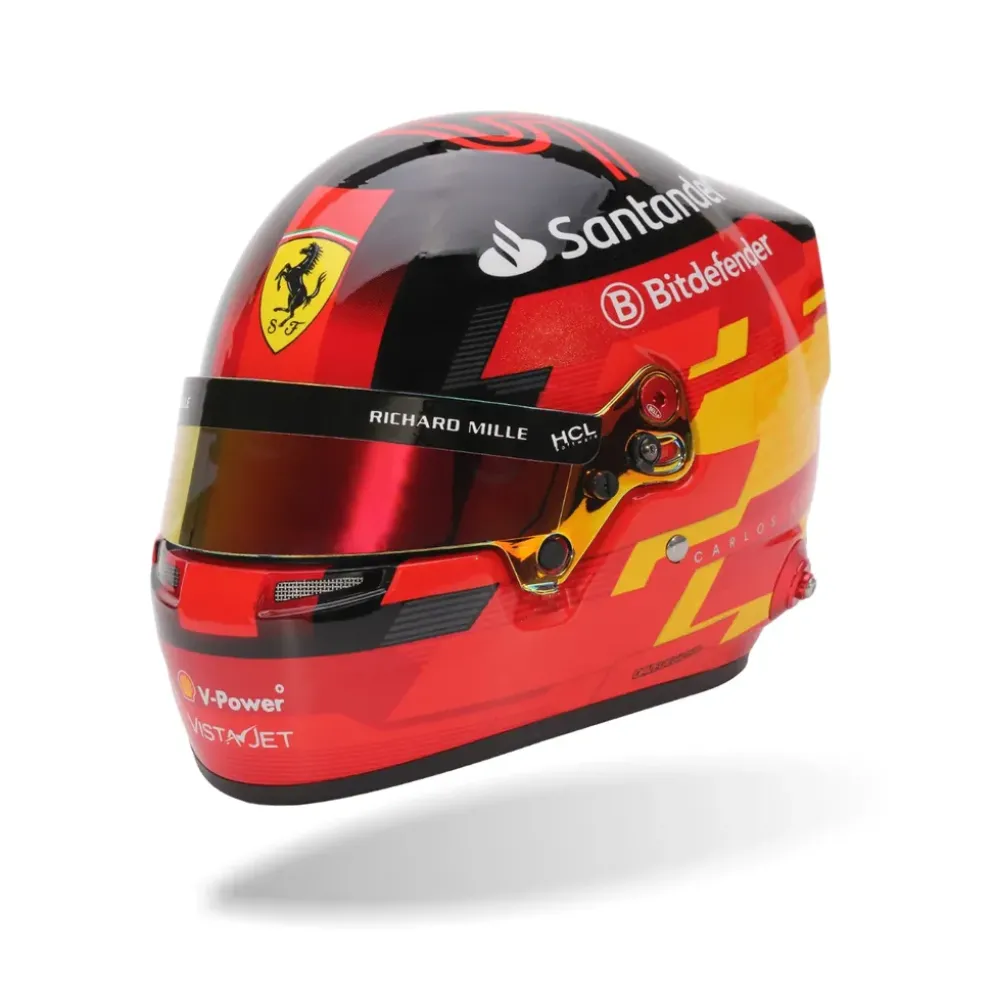 Hjälm - Carlos Sainz - Ferrari - 2024 - Bell Helmets - 1:2