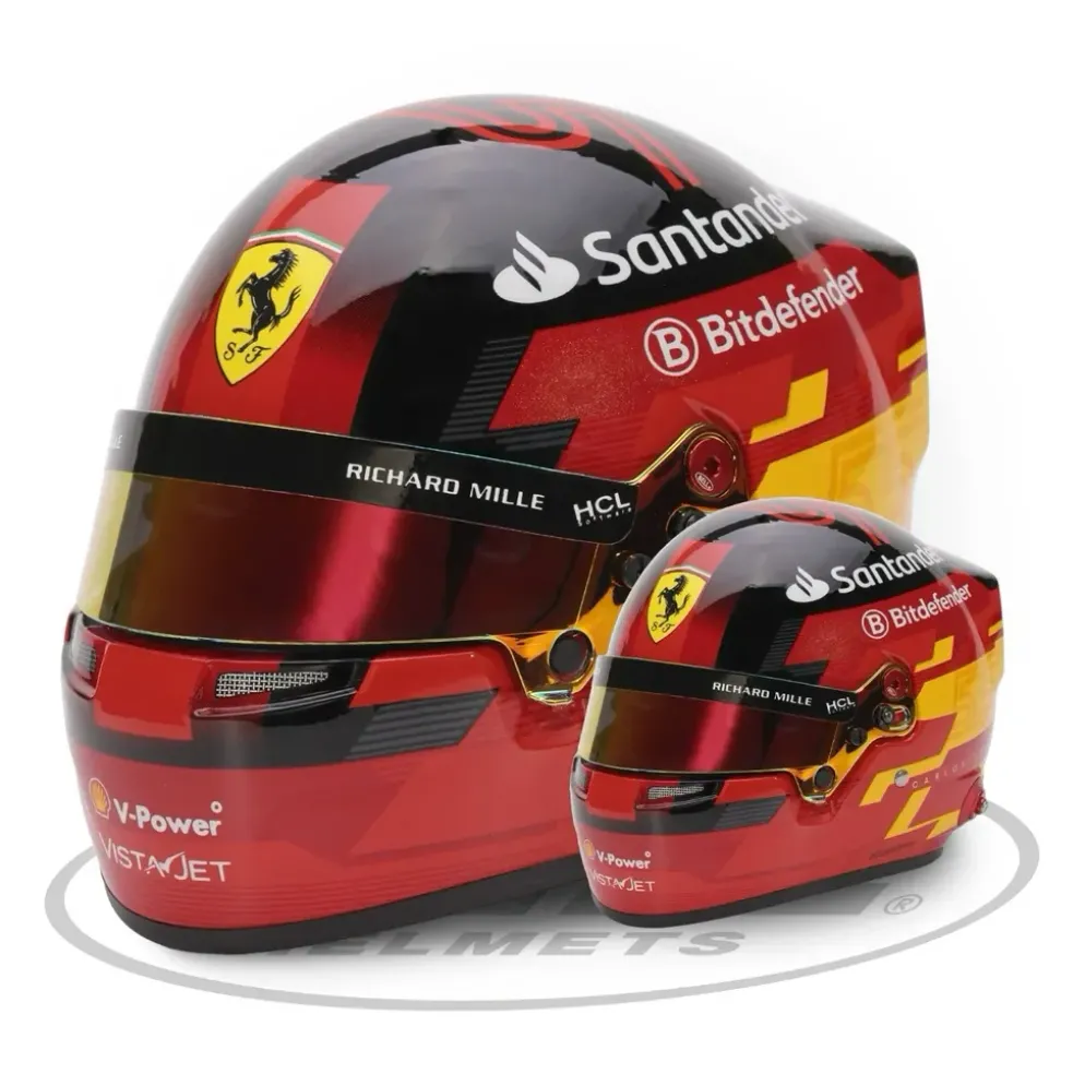 Hjälm - Carlos Sainz - Ferrari - 2024 - Bell Helmets - 1:2