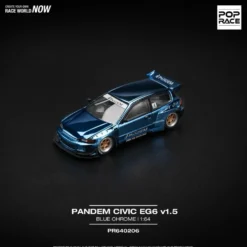 Honda Civic (EG6) Pandem - Blå - 206 - Pop Race - 1:64