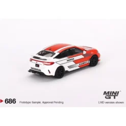 Honda Civic TYPE R #1 2023 Pace Car Red - 686 - Mini GT