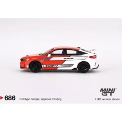 Honda Civic TYPE R #1 2023 Pace Car Red - 686 - Mini GT