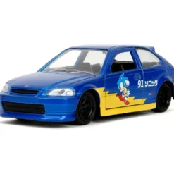 1997 Honda Civic Type R - Sonic The Hedgehog - Jada - 13 cm