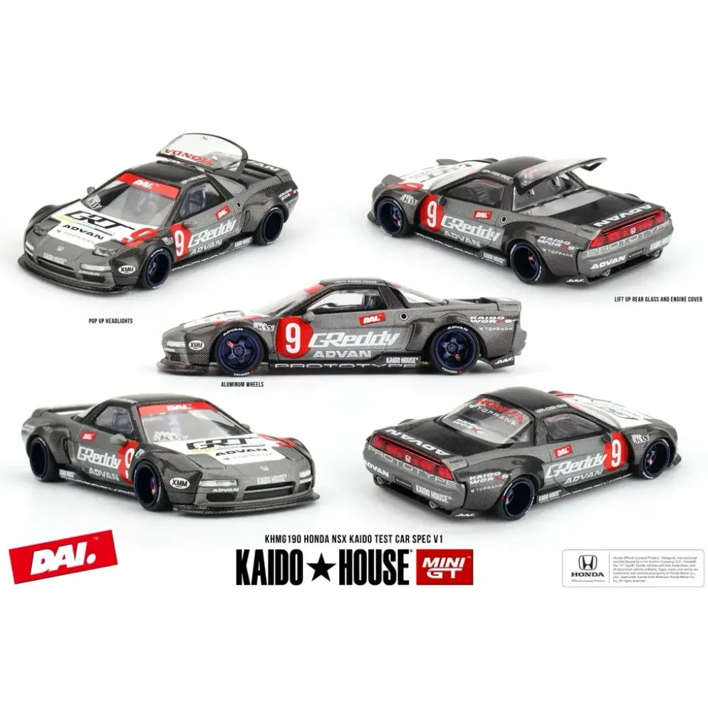 Honda NSX Kaido Test Car Spec V1 - 190 - Kaido House x Mini GT - 1:64