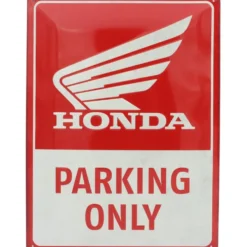 Honda Parking Only - Plåtskylt - 30x40 cm