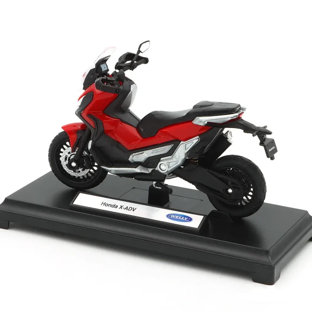 Honda X-ADV - Motorcykel - Röd - Welly - 1:18 - 11 cm