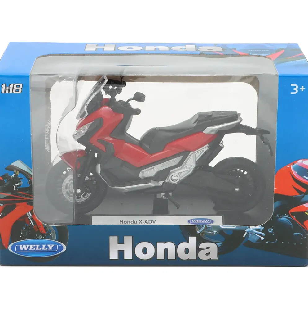 Honda X-ADV - Motorcykel - Röd - Welly - 1:18 - 11 cm