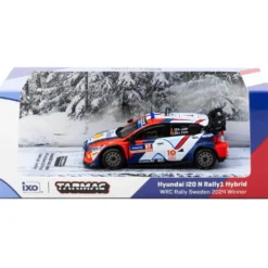 Hyundai i20 N Rally1 Hybrid Rally Sweden 2024 Winner #4 - Tarmac Works x Ixo Models - 1:64