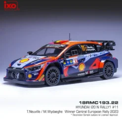 Hyundai i20 N Rally1 - Neuville / Wydaeghe 2023 - Ixo - 1:18
