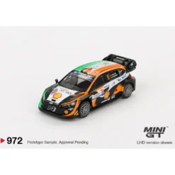 Hyundai i20 N Rally1 #11 2023 Rally Croatia Power Stage Winner - Orange - 972 - Mini GT - 1:64