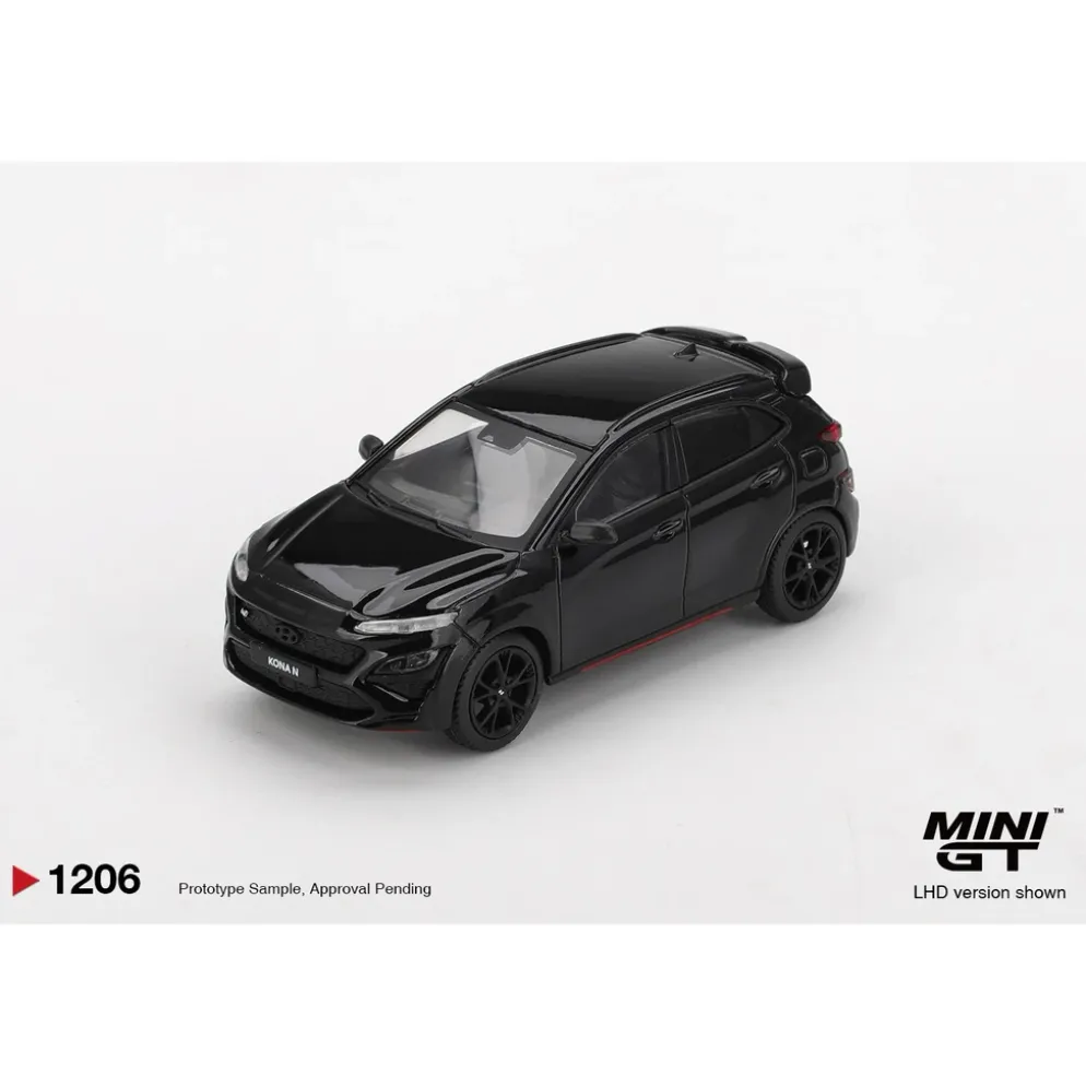 Hyundai KONA N Phantom Black - Svart - 1206 - Mini GT - 1:64