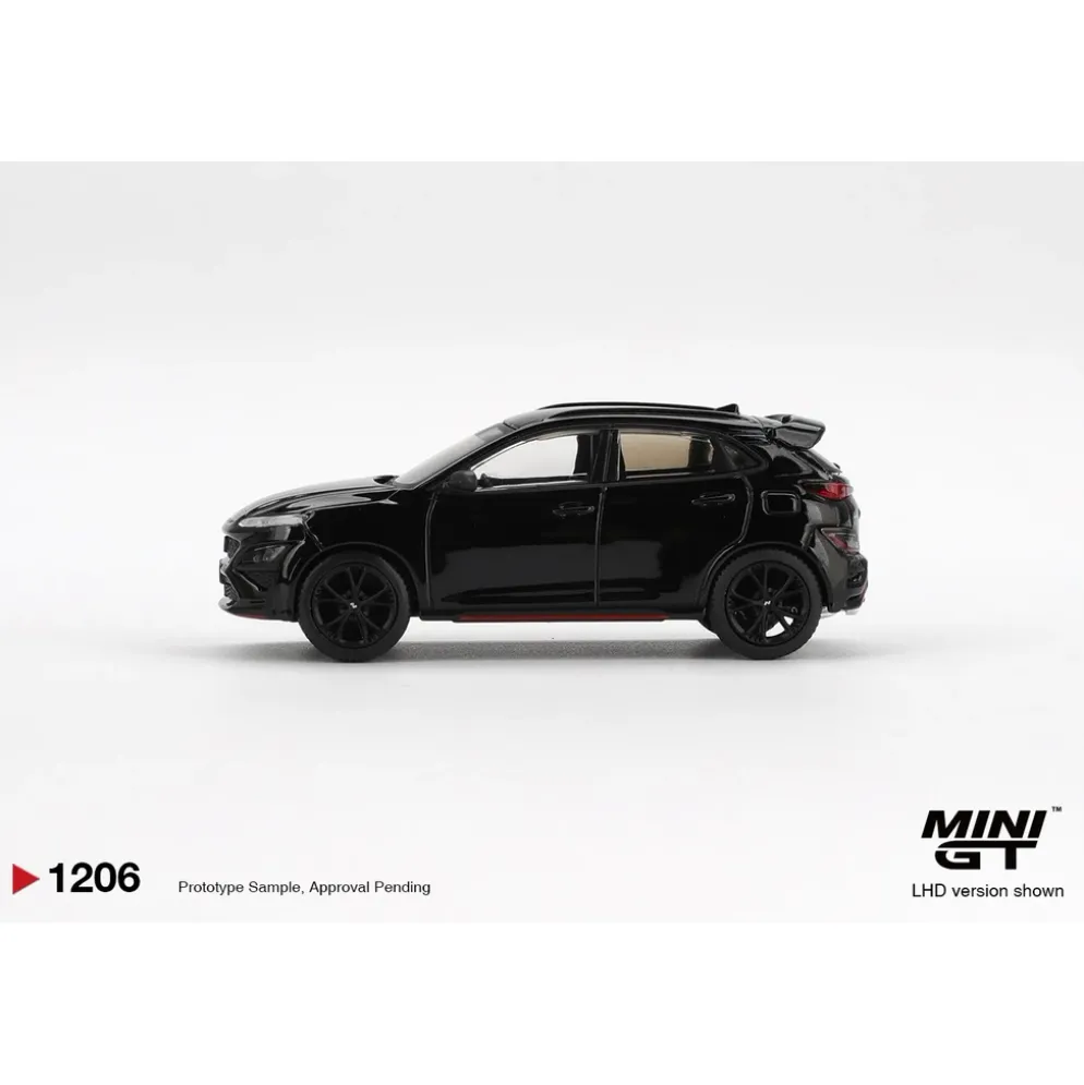 Hyundai KONA N Phantom Black - Svart - 1206 - Mini GT - 1:64