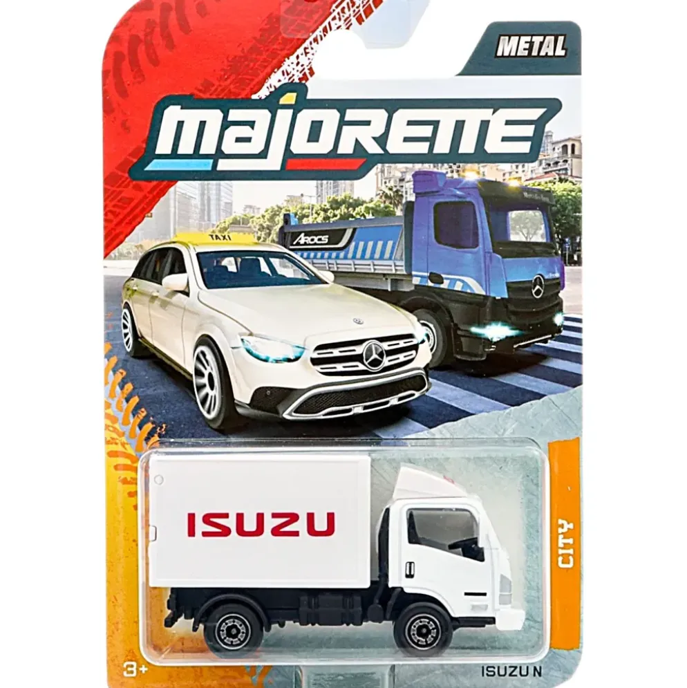 Isuzu NPR - Lastbil - Vit - City Premium Cars - Majorette - 7 cm