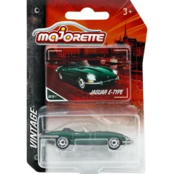 Jaguar E-Type - Grön - Vintage - Majorette - 8 cm