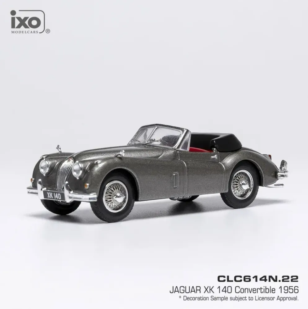 Jaguar XK 140 Convertible - 1956 - Grå - Ixo Models - 1:43