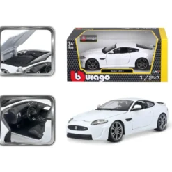 Jaguar XKR-S - Vit - Bburago - 1:24