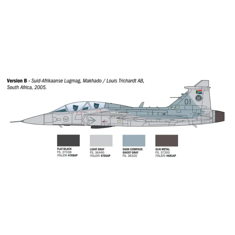 JAS-39D Gripen Twin Seater - Byggsats 91216 - Italeri - 1:72