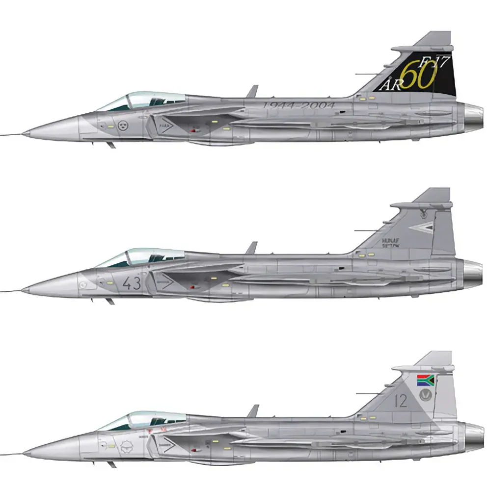 JAS-39 Gripen - Plastbyggsats - 1306 - Italeri - 1:72