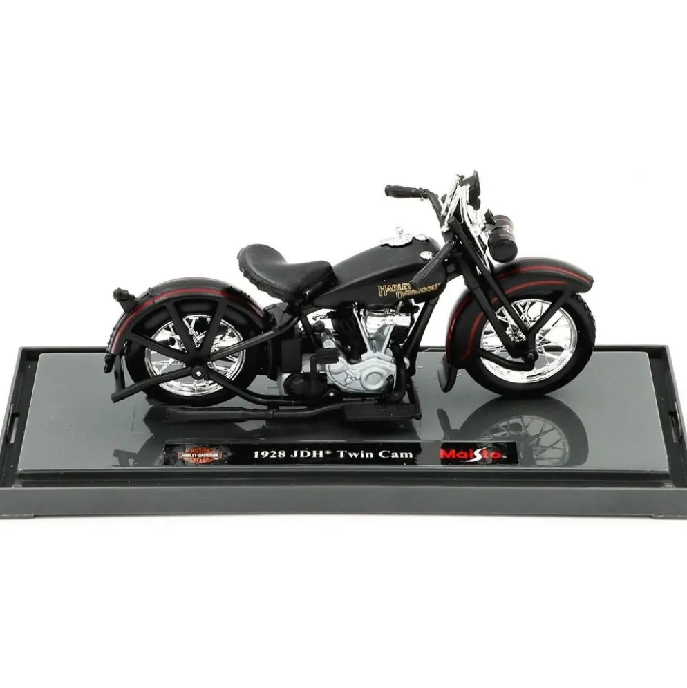 1928 JDH Twin Cam - Harley-Davidson - Svart - Maisto - 1:18