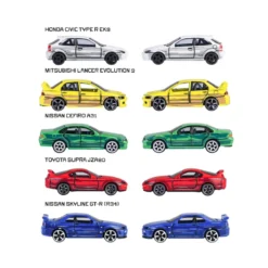 JDM Legends Anime - 5-pack med japanska bilar - Giftpack - Majorette