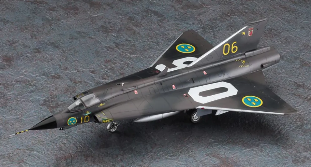 J35F Draken - Plastbyggmodell - E48 - Hasegawa - 1:72