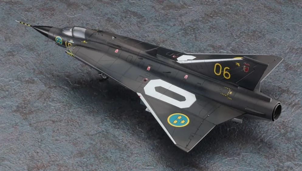 J35F Draken - Plastbyggmodell - E48 - Hasegawa - 1:72