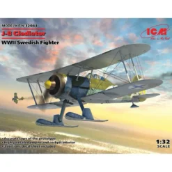 J-8 Gladiator - WWII Swedish Fighter - 32044 - ICM