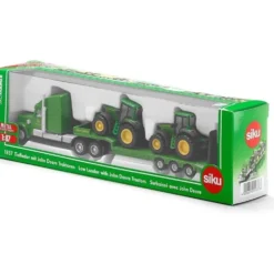 John Deere dragbil och två traktorer - 1837 - Siku - 1:87