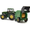 John Deere 7530 med rundbalspress - 1665 - Siku - 13 cm