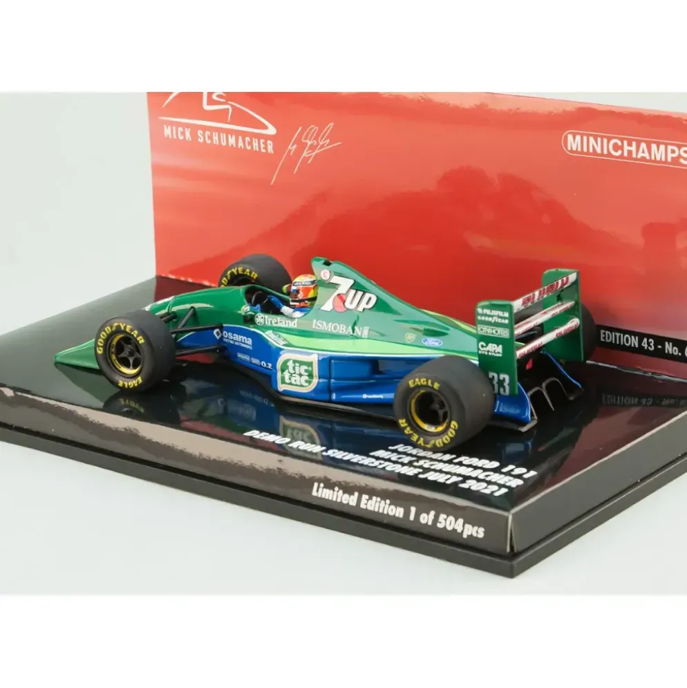 Jordan Ford 191 - Mick Schumacher Demo Run Silverstone July 2021 - Minichamps - 1:43
