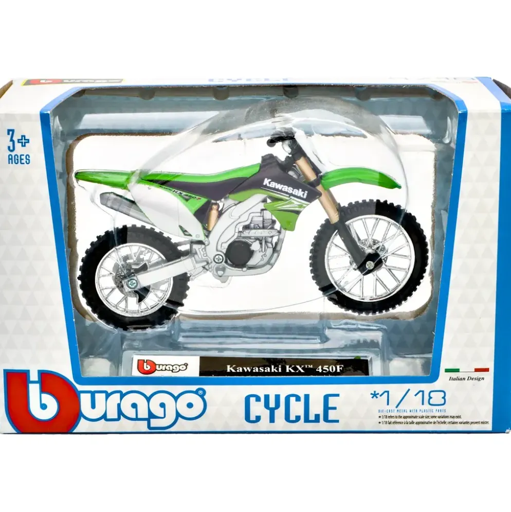 Kawasaki KX 450F - Bburago - 1:18 - 12 cm