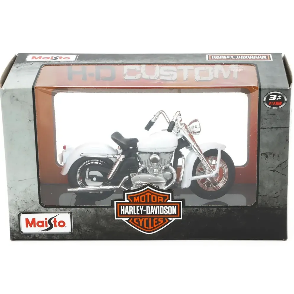 1952 K Model - Harley-Davidson - Vit - Maisto - 1:18