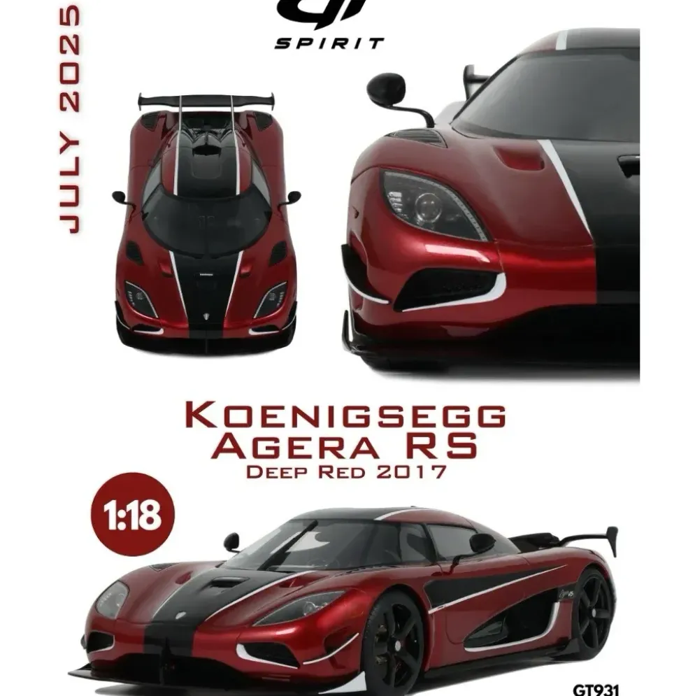 Koenigsegg Agera RS - 2017 - Röd - GT Spirit - 1:18