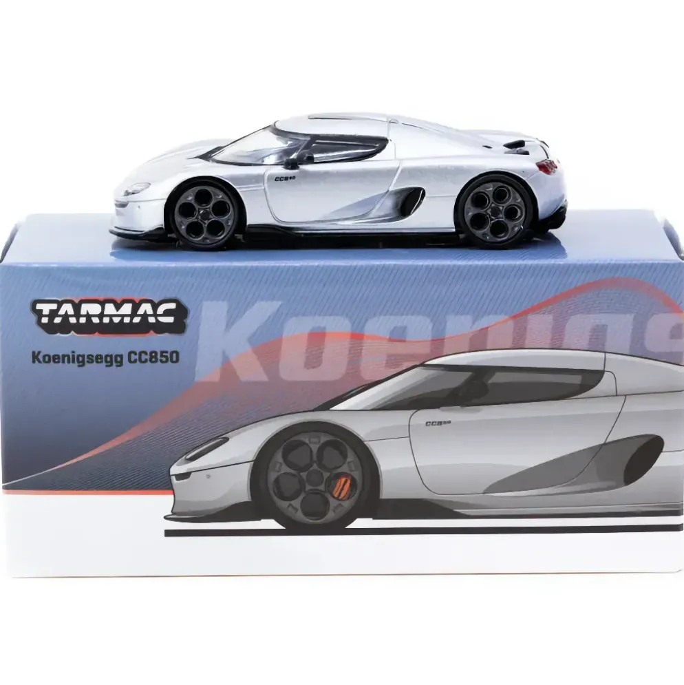 Koenigsegg CC850 - Silver - GLOBAL64 - Tarmac Works - 1:64