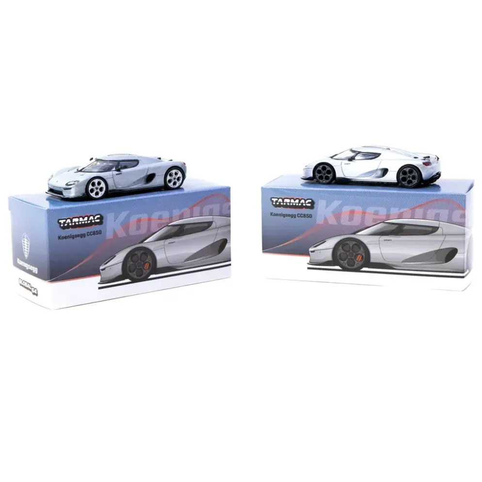 Koenigsegg CC850 - Silver - GLOBAL64 - Tarmac Works - 1:64