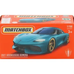 2021 Koenigsegg Gemera - Blå - Power Grab 1/100 - Matchbox