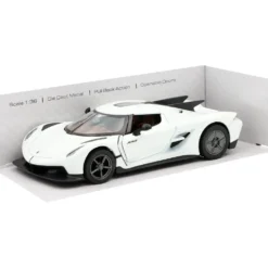 Koenigsegg Jesko Absolut - Vit - 1:36 - Kinsmart