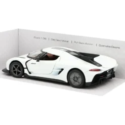 Koenigsegg Jesko Absolut - Vit - 1:36 - Kinsmart