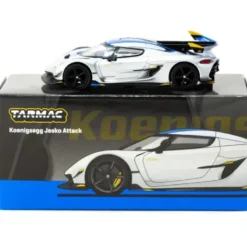 Koenigsegg Jesko Attack - Silver - GLOBAL64 Tarmac Works - 1:64