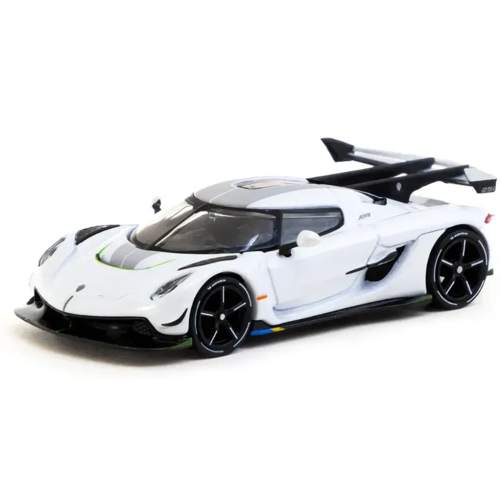 Koenigsegg Jesko Attack - Vit - GLOBAL64 Tarmac Works - 1:64