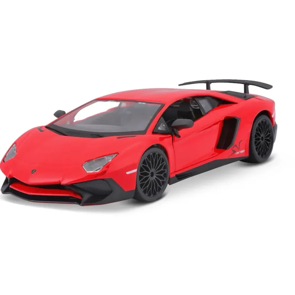 Lamborghini Aventador SV Coupé LP750-4 - Röd - Bburago 1:24