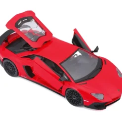 Lamborghini Aventador SV Coupé LP750-4 - Röd - Bburago 1:24