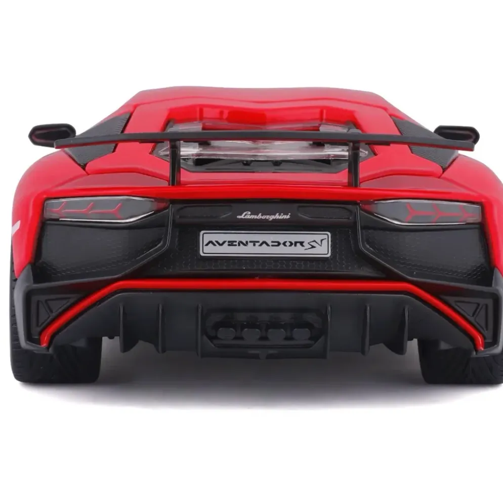 Lamborghini Aventador SV Coupé LP750-4 - Röd - Bburago 1:24