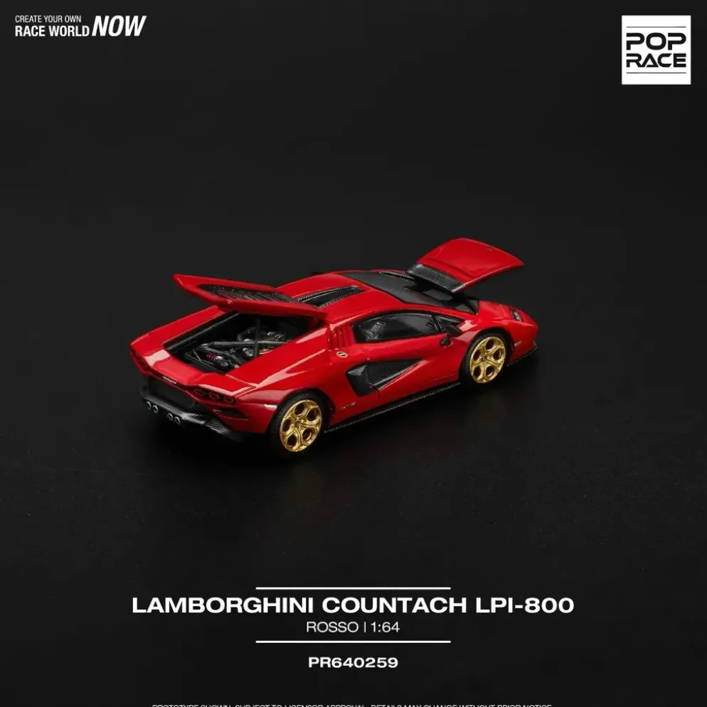 Lamborghini Countach LPI 800-4 - Röd - 259 - Pop Race - 1:64