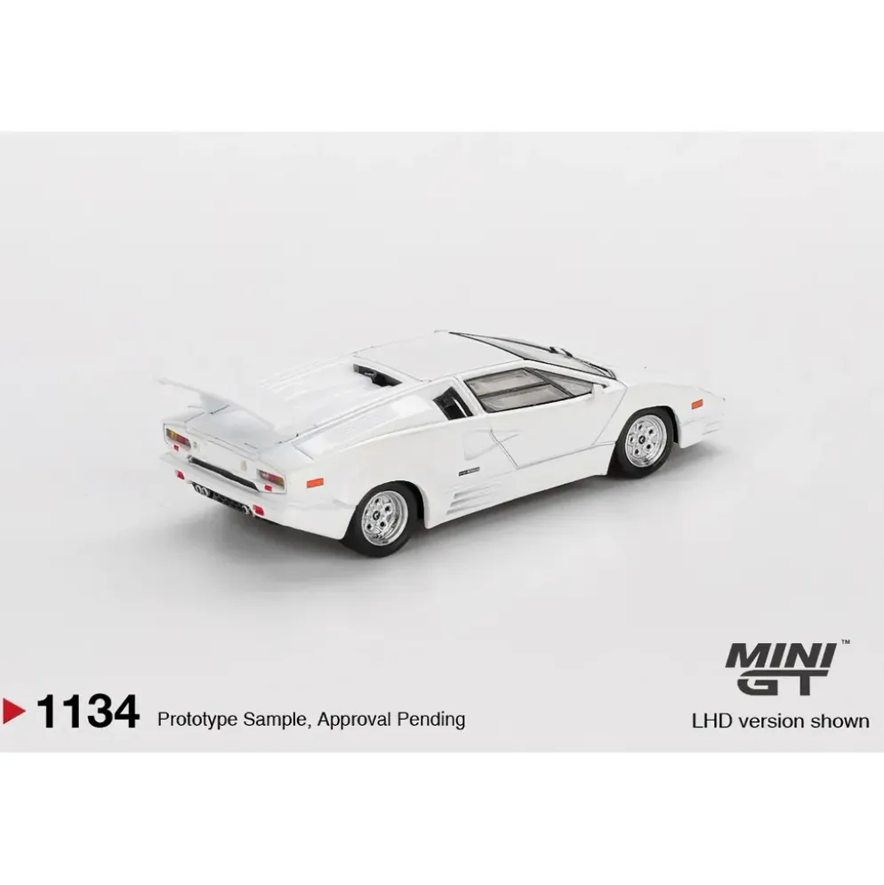 Lamborghini Countach 25th Anniversary White - Vit - 1134 - Mini GT - 1:64