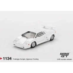 Lamborghini Countach 25th Anniversary White - Vit - 1134 - Mini GT - 1:64
