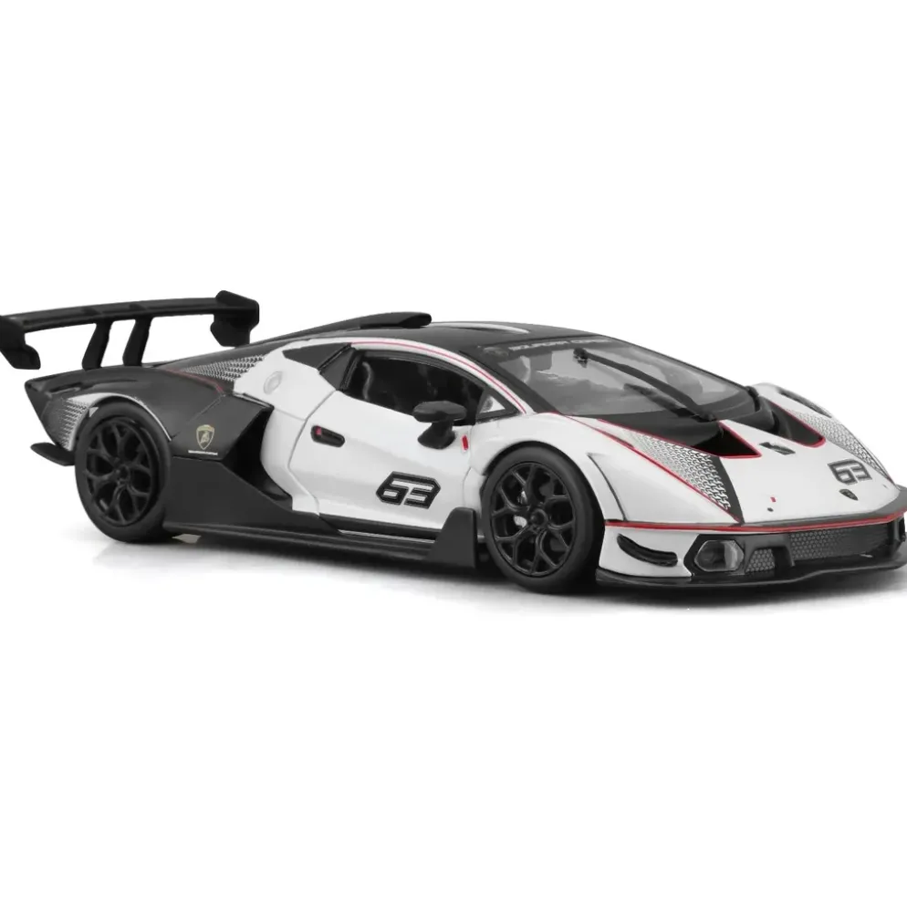 Lamborghini Essenza SCV12 - Vit / Svart - Bburago - 1:24