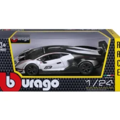 Lamborghini Essenza SCV12 - Vit / Svart - Bburago - 1:24