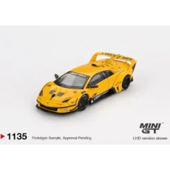 Lamborghini LB-Silhouette WORKS MURCIELAGO GT Evo Yellow - Gul - 1135 - Mini GT - 1:64