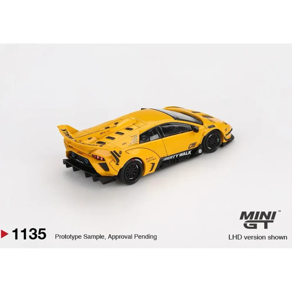 Lamborghini LB-Silhouette WORKS MURCIELAGO GT Evo Yellow - Gul - 1135 - Mini GT - 1:64