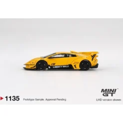 Lamborghini LB-Silhouette WORKS MURCIELAGO GT Evo Yellow - Gul - 1135 - Mini GT - 1:64
